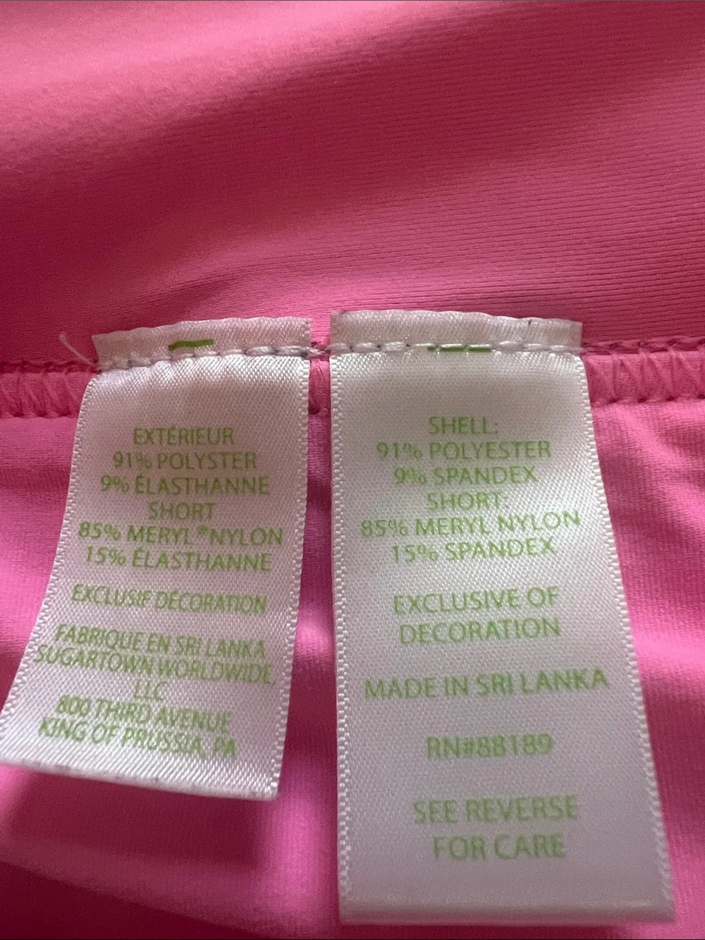 Lily Pulitzer Bright Tropical Scalloped Hem Skort - Pink & Aqua